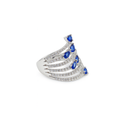 Anillo Abanico Con Zafiros – Victoria Fine Jewelry