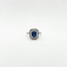 Anillo Cuadro Zafiro Doble Halo De Diamantes – Victoria Fine Jewelry