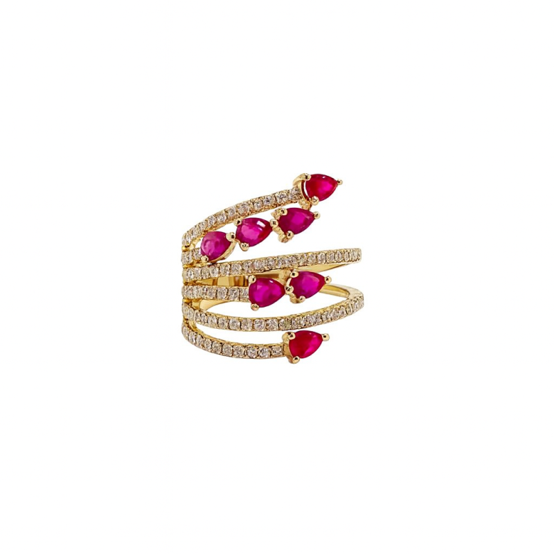 Anillo Abanico De Rubíes – Victoria Fine Jewelry