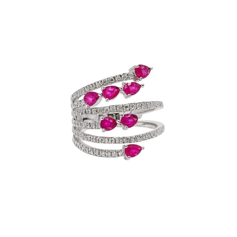 Anillo Abanico De Rubíes – Victoria Fine Jewelry