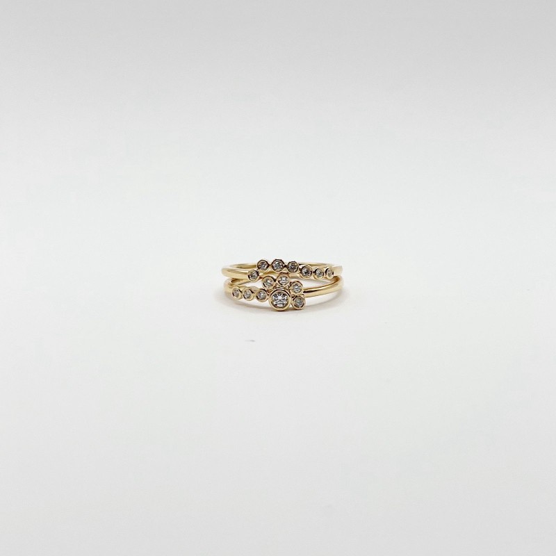 Anillo Doble De Diamantes – Victoria Fine Jewelry