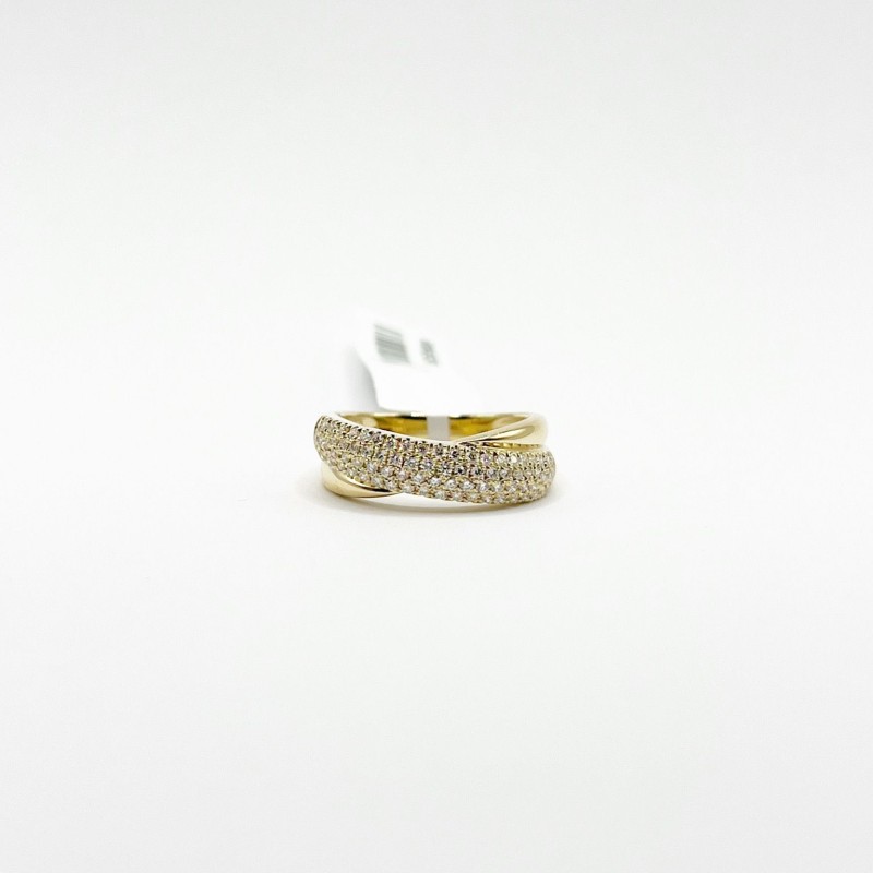 Anillo Cruzado Con Diamantes – Victoria Fine Jewelry