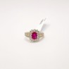 Anillo Cuadro Rubí Con Diamantes – Victoria Fine Jewelry