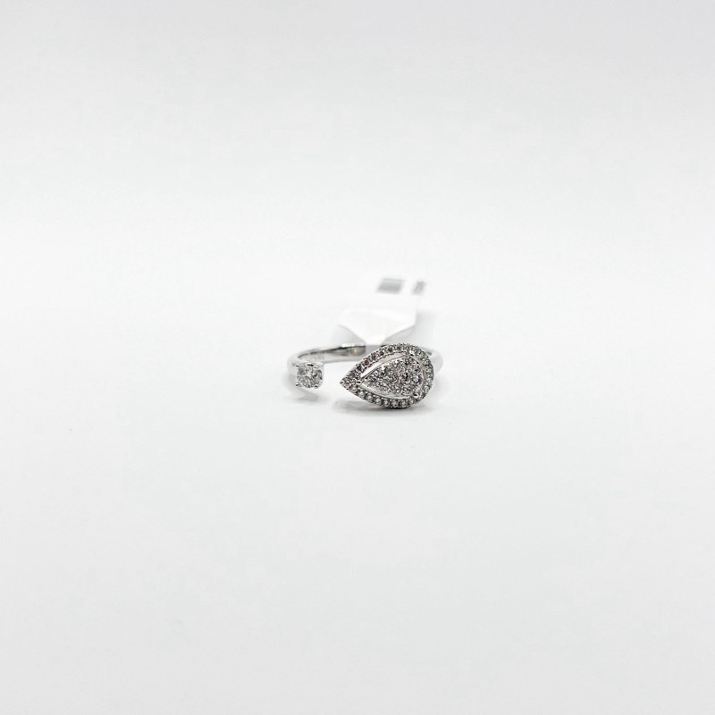 Anillo Gota Con Diamantes Pave – Victoria Fine Jewelry
