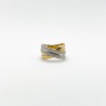 Anillo Líneas Cruzadas Con Diamantes – Victoria Fine Jewelry