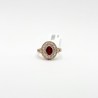 Anillo Oval Rubí Doble Halo De Diamantes – Victoria Fine Jewelry