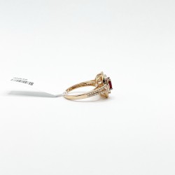 Anillo Oval Rubí Doble Halo De Diamantes – Victoria Fine Jewelry