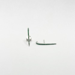 Aretes Bar Post Cuff De Esmeralda – Victoria Fine Jewelry
