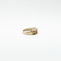 Anillo Rainbow Con Diamantes Baguette – Victoria Fine Jewelry