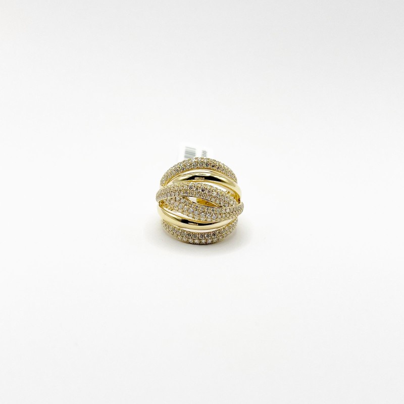 Anillo Seis Líneas Con Diamantes – Victoria Fine Jewelry