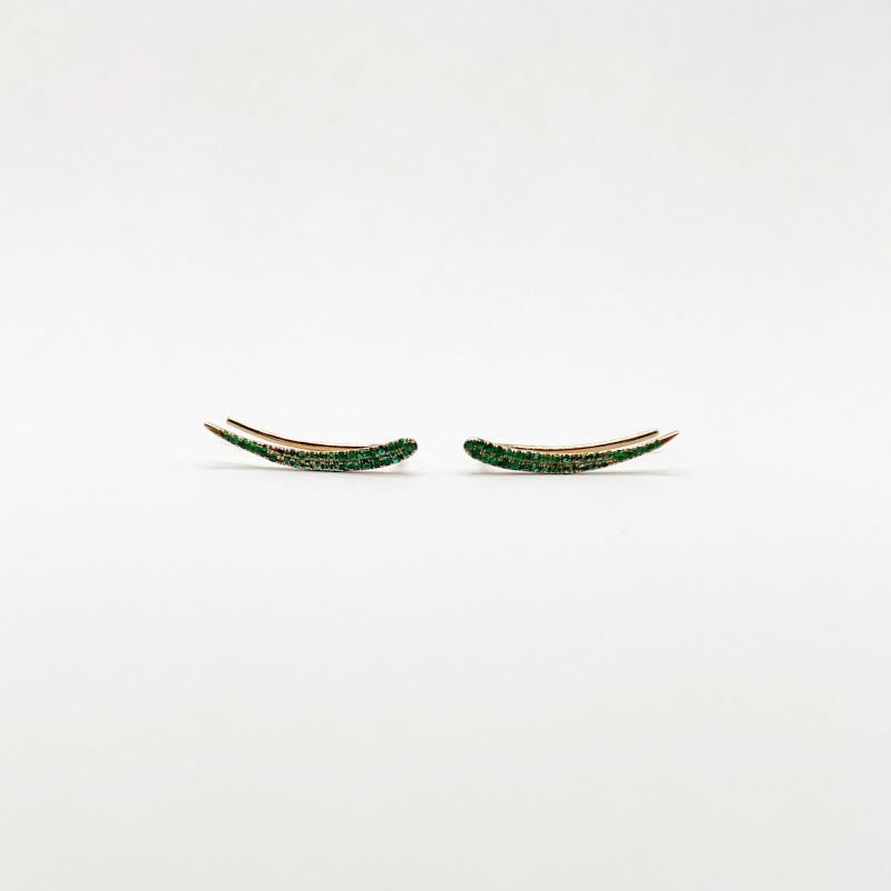 Aretes Climber De Esmeraldas – Victoria Fine Jewelry