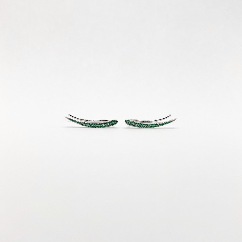 Aretes Climber De Esmeraldas – Victoria Fine Jewelry