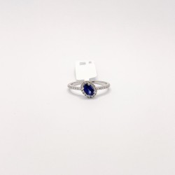 Anillo Zafiro Oval Con Diamantes – Victoria Fine Jewelry