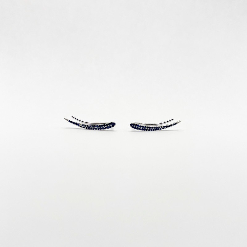 Aretes Climber De Zafiros – Victoria Fine Jewelry