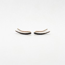 Aretes Climber Diamantes Negros – Victoria Fine Jewelry