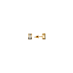 Arete Solitario De Aguamarina – Victoria Fine Jewelry