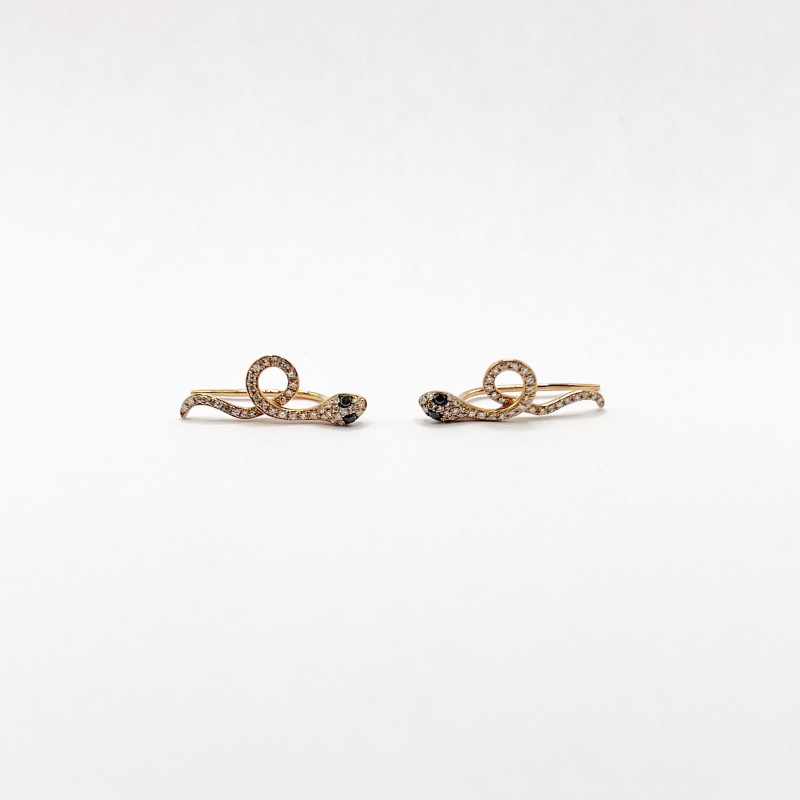 Aretes Climber Serpientes – Victoria Fine Jewelry
