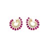 Aretes Abanico De Rubíes – Victoria Fine Jewelry