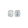 Aretes Cuadro Aguamarina Con Halo De Diamantes – Victoria Fine Jewelry