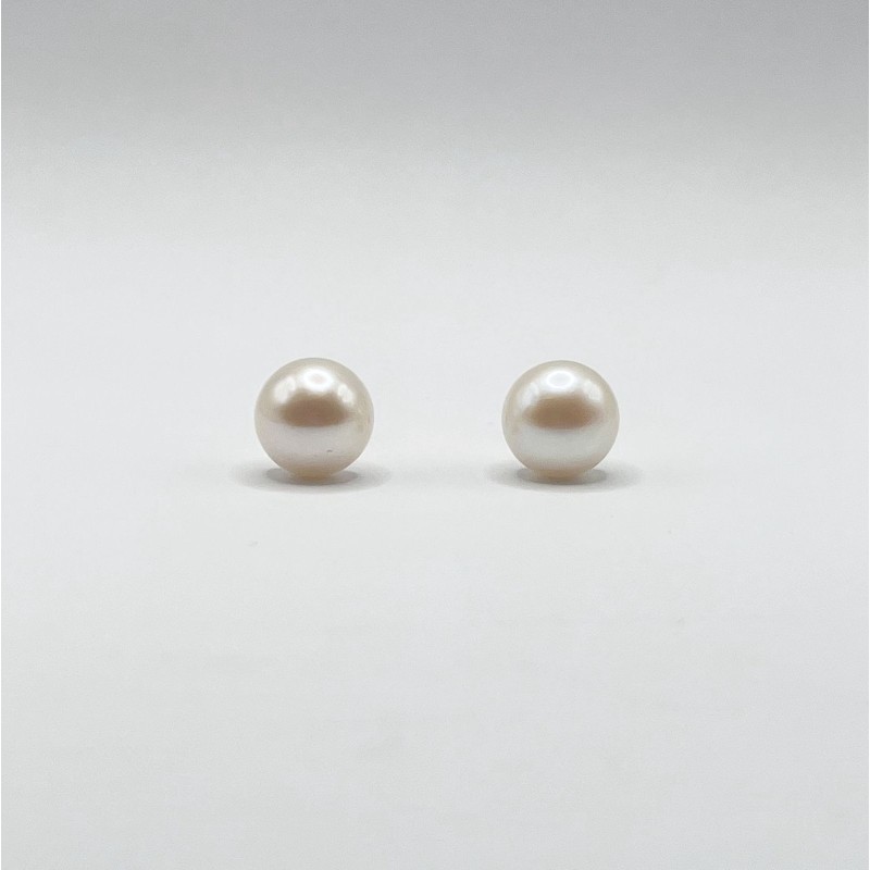 Aretes De Perla Botón – Victoria Fine Jewelry