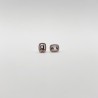 Aretes Cuadro Amatista Rosa Con Halo De Diamantes – Victoria Fine Jewelry