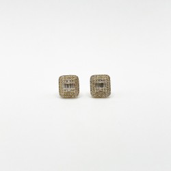 Aretes Cuadro De Diamantes Baguette – Victoria Fine Jewelry