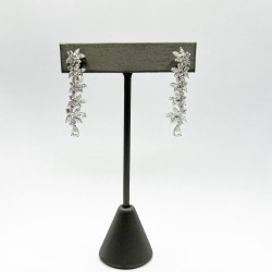 Aretes Largos De Gotas De Diamante – Victoria Fine Jewelry