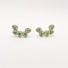 Aretes Media Luna De Esmeraldas – Victoria Fine Jewelry