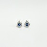 Aretes Oval Zafiro Con Diamantes – Victoria Fine Jewelry