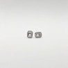 Aretes Cuadro Topacio Blanco Con Halo De Diamantes – Victoria Fine Jewelry