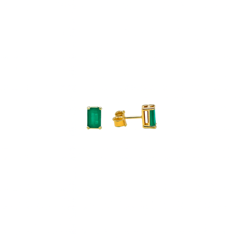 Aretes Solitario de Esmeralda – Victoria Fine Jewelry