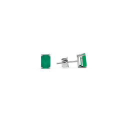 Aretes Solitario de Esmeralda – Victoria Fine Jewelry