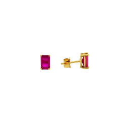 Aretes Solitario De Rubí – Victoria Fine Jewelry