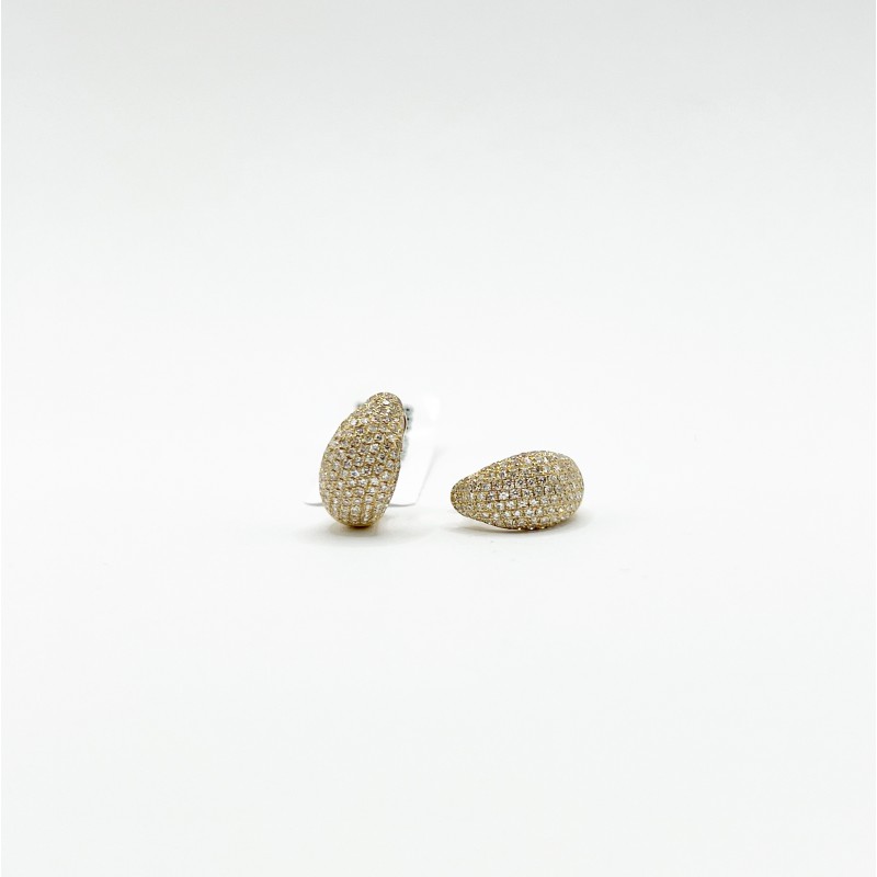 Arracada de Diamantes Pave – Victoria Fine Jewelry