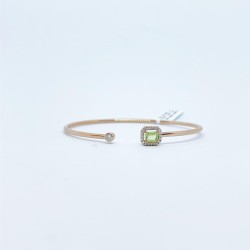 Brazalete Cuadro Peridoto con Diamantes – Victoria Fine Jewelry
