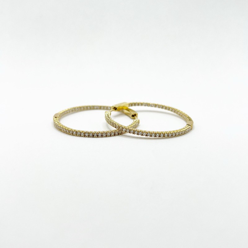 Arracada Flexible Con Diamantes – Victoria Fine Jewelry