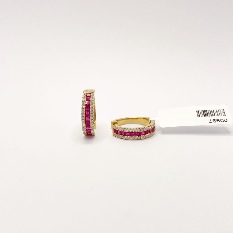 Arracadas Rubí y Diamantes – Victoria Fine Jewelry