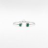 Brazalete Cuadro y Gota De Esmeralda Con Diamantes – Victoria Fine Jewelry