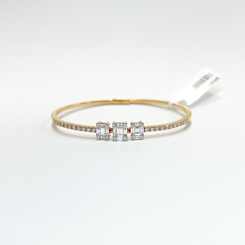 Brazalete Cuadros De Diamantes Baguettes – Victoria Fine Jewelry