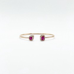 Brazalete Cuadro y Gota De Rubí Con Diamantes – Victoria Fine Jewelry