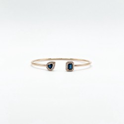 Brazalete Cuadro y Gota De Zafiro Con Diamantes – Victoria Fine Jewelry