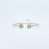 Brazalete Doble Cuadro Peridoto con Diamante – Victoria Fine Jewelry