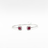 Brazalete Doble Cuadro Rubí Con Diamantes – Victoria Fine Jewelry