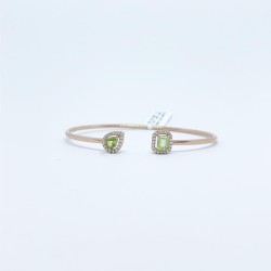 Brazalete Cuadro y Gota Peridoto con Diamante – Victoria Fine Jewelry