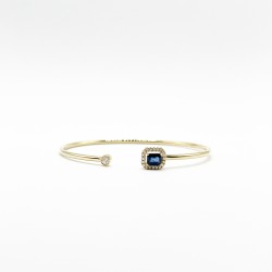 Brazalete Cuadro Zafiro Con Diamantes – Victoria Fine Jewelry