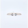 Brazalete Doble Gota Aguamarina con Diamante – Victoria Fine Jewelry