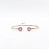 Brazalete Doble Gota Zafiro Rosa Con Diamantes – Victoria Fine Jewelry