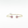 Brazalete Doble Gota Zafiro Rosa Con Diamantes – Victoria Fine Jewelry
