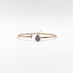 Brazalete Gota De Amatista y Diamantes – Victoria Fine Jewelry