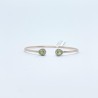 Brazalete Doble Gota Peridoto con Diamante – Victoria Fine Jewelry